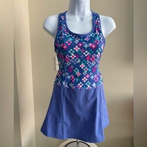Gymboree Blue and Pink Patterned Tennis Dress